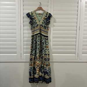 Farm Rio Ocean Tapestry Dress Size M